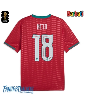 Portugalia Pedro Neto #18 Tricou Fotbal Replică Mondial 2026 Barbati Acasa